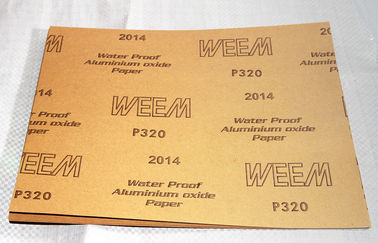 WEEM 2014-01 Folhas de papel de areia de alumínio revestidas eletro para arejar molhado e seco