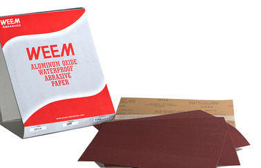 WEEM 2014-01 Folhas de papel de areia de alumínio revestidas eletro para arejar molhado e seco